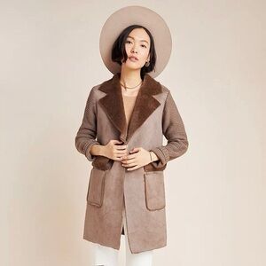 Anthropologie Piper Faux Suede/Knit Jacket, XS